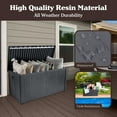 thumbnail image 4 of Pure Garden 113-Gallon Outdoor Storage Box - Durable Resin Deck Box, Gray, 4 of 9