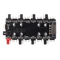 thumbnail image 1 of Likrtyny Ventilador ARGB 5 V/3 Pines PWM HUB Divisor 1 A 8 Puertos para Placa Base PC (SATA), 1 of 9