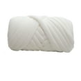 thumbnail image 5 of 500G Velvet Bulky Chunky Yarn Arm Knitting Crochet DIY Washable Making Tube Giant Yarn for Blanket Weaving Crocheting Carpets Scarf , White, 5 of 10