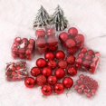 thumbnail image 4 of Paquete de 93 bolas navideñas CHAO de plástico resistente para decoración interior y exterior, 4 of 4
