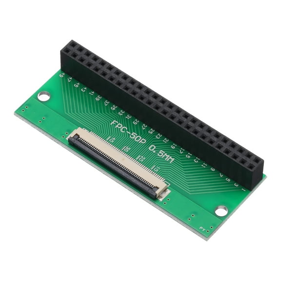 FFC FPC Connector Board 50 Pins 0.5mm Socket to 2.54mm Double Row Female Header Strip Adapter