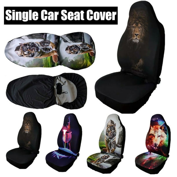 Universal Front Car Seat Covers Cushion Animal Printed Eyecatching Car