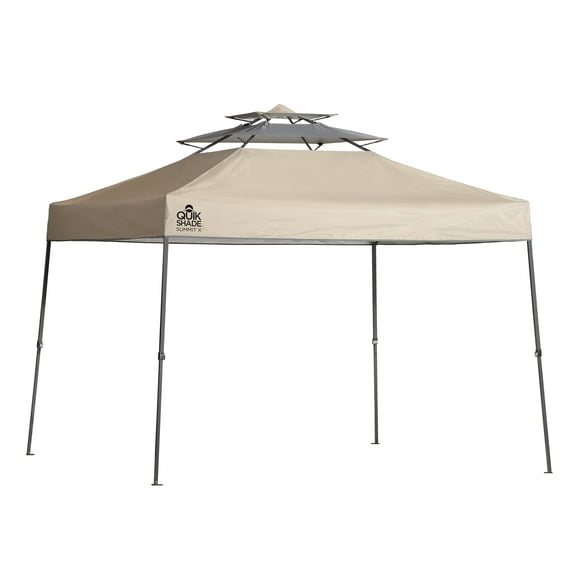 Quik Shade Summit 10x10 Straight Leg Pop Up Canopy Tent, Taupe