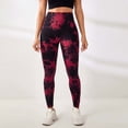 thumbnail image 2 of Ahuyic Womens Solid Color Yoga Pants, High Waisted Leggings For Women, Womens Casual Fashionable Tie Yoga Pants Summer High Waisted Hip Lifting Sports Pants Yoga Pants, 2 of 4