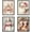 NO.00119, variant on Hieng Vintage Christmas Tree Wall Art Poster Decor, Candy Cane Painting Pictures Decor Wall Art, Rustic Christmas Decorations for Bedroom Bathroom Living Room Office, Unframedin Set of 4