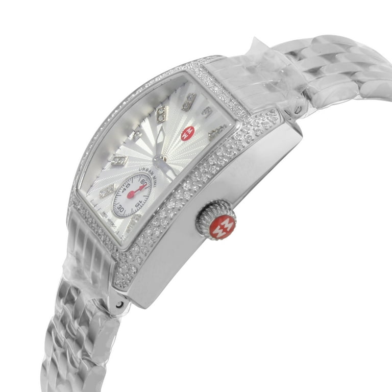 Michele Mini Urban Silver Diamond Dial Ladies Watch MWW02A000508