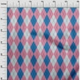 thumbnail image 3 of oneOone Cotton Cambric Blue Fabric Check Argyle Sewing Craft Projects Fabric Prints By Yard 56 Inch Wide, 3 of 5
