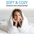 thumbnail image 3 of All Season Down Alternative Bed Comforter Oversized Lightweight Luxury White, 3 of 3