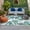 White Blue, variant on Summer Botanical Outdoor Rug 6x9 Ft, Non Slip Washable Area Rug, Green Monstera Palm Leaves Wood Beige Patio Rugs Carpet Runner, Large Floor Mat for Indoor/Outdoor Deck Porch Camping