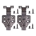 thumbnail image 2 of Bisagra de puerta de vidrio, 2 juegos de bisagras de gabinete Bisagras de puerta de armario gruesas Bisagra de brazo recto optimizada para la excelencia, 2 of 8