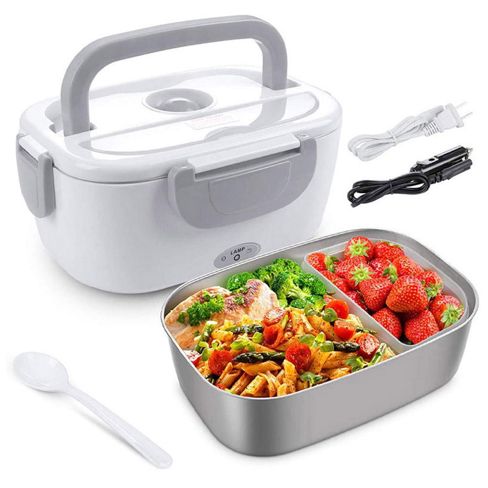 FAV Electric Lunch Box Portable Food Warmer for Car Home, 1.5L