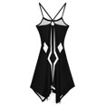 thumbnail image 3 of Fulcrum Black Background Dress Elegant Party Dresses Evening Dresses Women Dress Long Dresses Sleeveless Dress Ladies Dresses, 3 of 4