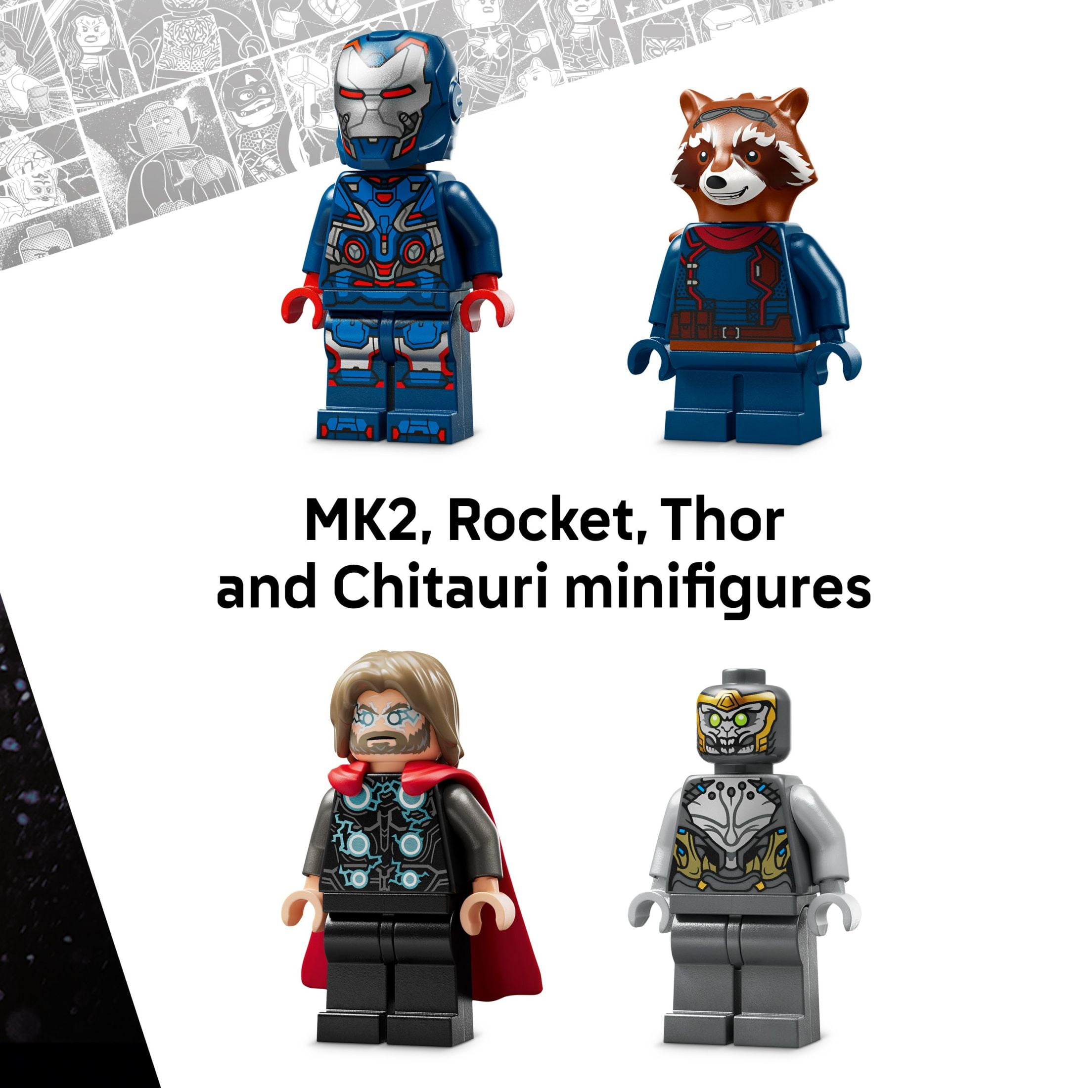LEGO Marvel Avengers: Endgame Thor vs. Chitauri Building Toy - Pretend Playset W/ 7 Toy Minifigures for Boys & Girls, Ages 8+ - Super Hero Building Blocks for Kids - Gift Idea for Birthdays -  76322