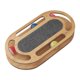 thumbnail image 1 of Tablero rascador para gatos Bola redonda clásica de grano de madera amarilla Placa giratoria divertida para gatos Papel corrugado grande Artefacto de garra resistente al desgaste Juguete combinado, 1 of 8