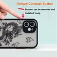 thumbnail image 6 of Compatible with iPhone 11 Case Fashion Cool Dragon Animal 3D Pattern Design Frosted PC Back Soft TPU Bumper Shockproof Protective Case Cover for iPhone 11, Black, 6 of 7