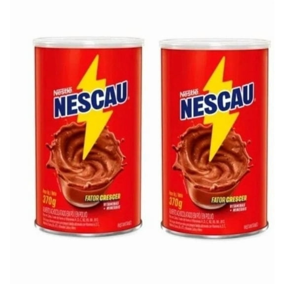 Achocolatado Brasileiro Nescau  Pack of 2x370g  Brazil in Texas  Bundle