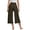 Green, variant on Conairie Women Linen Capri Pants Solid High Waisted Casual Palazzo Pants Wide Leg Loose Vacation Beach Pants Outfits With Pockets GY2 S