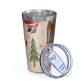thumbnail image 2 of 16oz Tumblers Beige Christmas Santa and Animal Pattern Stainless Steel Vacuum Insulated Double Wall Travel Tumbler Cups Mug with Lid and Straw,Cleaning Brush for Coffee,Tea, 2 of 4