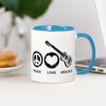 thumbnail image 3 of CafePress - Peace Love Ukulele Mug - 11 oz Ceramic Mug - Novelty Coffee Tea Cup, 3 of 4
