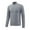 Gray, variant on cfhntfmh Men's Running Shirts Long Sleeve Athletic Shirt Lightweight Quick Dry Quarter Zip Pullover Workout Gym Clothes