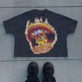 thumbnail image 1 of Camisetas para hombre Y2K, estampado gótico vintage, camiseta de gran tamaño para hombres y mujeres, ropa de calle de hip hop, camiseta holgada de algodón Harajuku, 1 of 2
