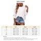 thumbnail image 5 of Top Suelto para Mujer con Puños Fruncidos Camisa Informal Transpirable De Manga Larga con Cuello Redondo para Verano Blanco M, 5 of 5