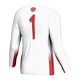 thumbnail image 3 of Unisex GameDay Greats #1 White Louisiana Ragin' Cajuns Lightweight Volleyball Jersey, 3 of 4