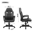 Homall Gaming Chair Leather Office Chair High Back Ergonomic Adjustable
