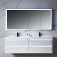 thumbnail image 5 of Blossom Capella 72" LED Medicine Cabinet | Aluminum Frame | Adjustable Shelves| Smart Memory | Defogger, 5 of 6