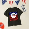 thumbnail image 2 of Coerni Toddler Kids Independence Day Tops 4th of July Cotton Print T Shirts for Girls Boys Unisex Summer Clothing, 2 of 9