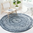 thumbnail image 2 of SAFAVIEH Ikat Laura Geometric Wool Area Rug, Grey, 6' x 6' Round, 2 of 7