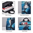 thumbnail image 3 of Yiaed Ice Blue Ocean Cute Dolphin Print Lightweight Backpack Travel Backpacks Hiking Daypack for Women Men, 3 of 5