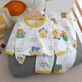 thumbnail image 2 of zaveiop Baby Boy Clothes 12-18 Months Fall Outfits Set Clothes Long Sleeve Sweatshirt +Sweatpants 2 Piece Casual Autumn Clothing for Kids Boys (Pink, 2-3 Years), 2 of 4
