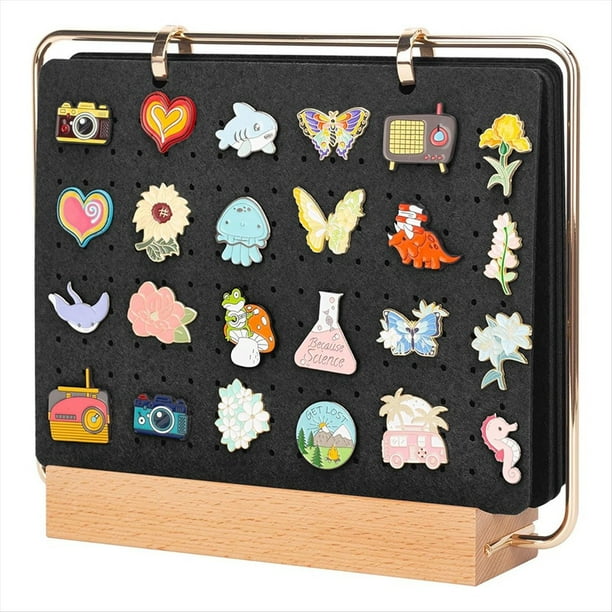 Organizadores de Exhibición , Soporte para Broches, Páginas de Exhibición Esmaltados para Almacenar Más de 180 Pins, Almacenamiento de Colecciones .