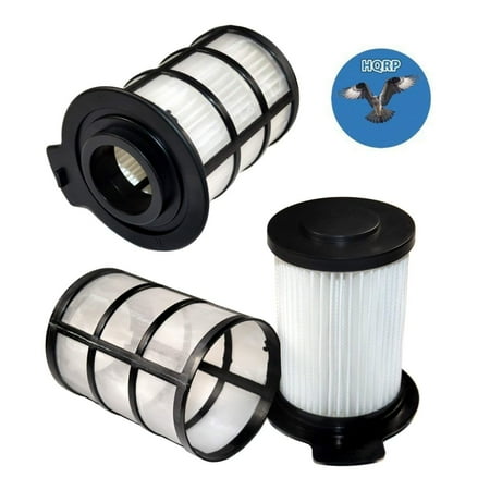 Vax Floor - HQRP 2-pack Central HEPA Filter for Vax Performance Pets V-091P, V-091PA, V-091PB, V-091PBA Cylinder Vacuum Cleaner + HQRP Coaster