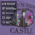 thumbnail image 4 of Women's Sleeping Beauty Maleficent Castle  Racerback Tank Top Purple Heather Small, 4 of 9