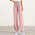 thumbnail image 6 of LVHAOGJOB Plus Size Pants for Women High Waist Length Wide Leg Solid Loose Fit Ladies, 6 of 7
