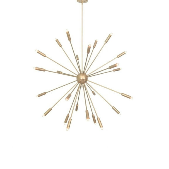 24 Light Mid Century Brass Sputnik stilnovo chandelier light Fixture