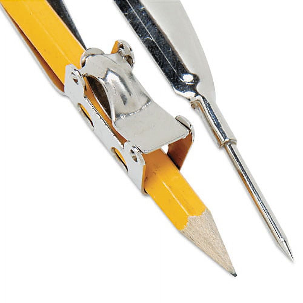 "Ball Bearing Compass With Traditional Pointed Tip, 12"" Maximum Diameter, Metal, Dozen | Bundle of 2 Dozen"