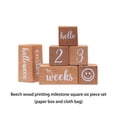 thumbnail image 2 of 6 Pieces/Set Wood Baby Milestone Block Stylish Cute Printing Replacement Month Birthday Photography Prop Toy Accessories in Box, 2 of 8
