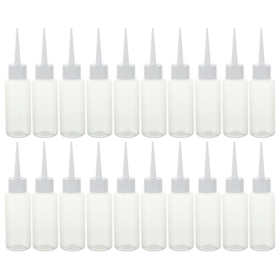 Luxshiny Liquid Squeeze Bottle Transparent 20Pcs 3.5x1.1x0.7In