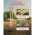 thumbnail image 2 of KFFKFF Post Hole Digger, Heavy Duty Post Hole Digger with Wood Handle, Manual Hole Digger with Scale Markings and Metal Blade, Post Hole Digger Tool, 2 of 9