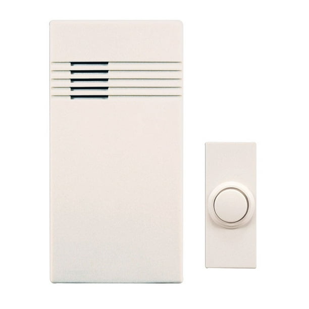 Heath Zenith White Plastic Wireless Door Chime Kit