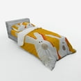 thumbnail image 3 of Ambesonne Easter Bedding Set 4 Pcs, Happy Easter Bunnies, Queen, Orange Coconut Brown, 3 of 3