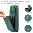 thumbnail image 3 of TECH CIRCLE For iPhone 11 Pro Max Wallet Case with Card Holder,PU Leather Flip Kickstand Magnetic Clasp Durable Shockproof Protective Phone Case for Apple iPhone 11 Pro Max 6.5" 2019,Green, 3 of 5
