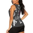 thumbnail image 3 of Balery I Love Coffee Camiseta sin mangas estampada ligera para mujer, tops de entrenamiento sin mangas, camisetas de yoga transpirables de secado rápido.-Large, 3 of 7