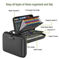 thumbnail image 6 of golytefs 13 Accordion Pocket Fireproof Document Box Waterproof File Briefcase (Black), 6 of 9