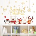 thumbnail image 2 of Decoración de pared de Navidad JAMW copo de nieve pegatina Feliz Navidad, 2 of 5