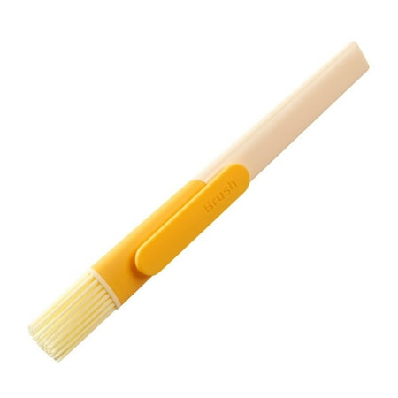 

Silicone Brush Kitchen Baking Tool Barbecue Brush Household Oil Brush Clip Portable High Temperature Resistant