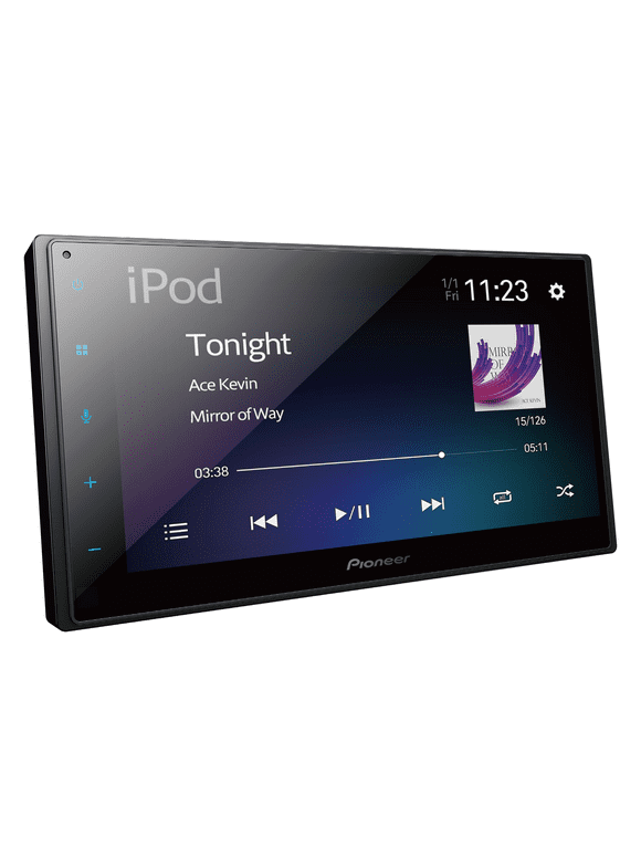 Pioneer DMH-160BT Car Play/Android Auto Digital Media Receiver with 6.8" Touchscreen and Bluetooth,Double Din, Backup Camera Ready